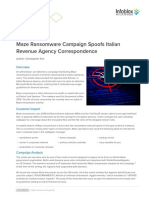 Threat Intelligence Report Maze Ransomware Campaign Spoofs Italian Revenue Agency Correspondence