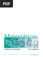 Taller de Matemáticas Grado Cuarto