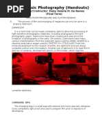 (DARK ROOM PROCEDURE AND FILM PROCESSING) Forensic Photography