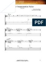 Indian Ornamentation Styles: Music by Fareed Haque Transcribed by Glen Morgan