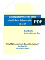 Belkahia LA COMMUNICATION FINANCIERE DES SOCIETES COTEES A LA BOURSE DES VALEURS DE CASABLANCA - ETAT DE L'ART PDF