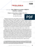 Antropologia Religiosa No Ensino Religioso Historia e Analises PDF