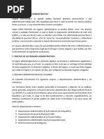 Órganos Administrativos