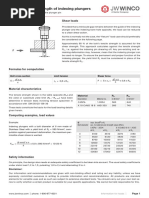 Computing The Strength of Indexing Plungers: Shear Loads