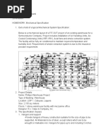 Homework - Mechanical Specification