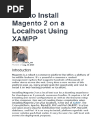 How To Install Magento 2 On A Localhost Using XAMPP