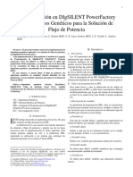 Implementacion en DIgSILENT PowerFactory de Algoritmos Geneticos para La Solucion de Flujo de Carga PDF