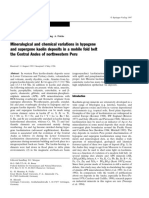 Mineralogical and Chemical Variations in Hypogene and Supergene Kaolin Deposits in A Mobile Fold Belt The Central Andes of Northwestern Peru