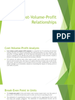 Cost-Volume-Profit Relationships