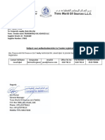 Subject: User Authorization Letter To Vendor Registration Form