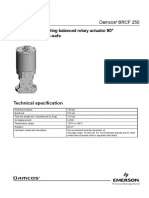 Hydraulic Single-Acting Balanced Rotary Actuator 90° (Quarter-Turn) Fail-Safe