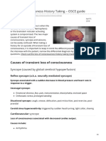 Loss of Consciousness History Taking OSCE Guide PDF