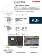 Pressure Test Record