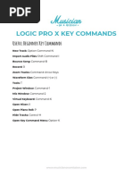 Logic Pro X Plugins Cheat Sheet PDF