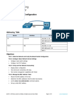 Lab - Basic Switch Configuration