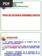 Tipos de Estudios Epidemiologicos