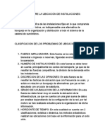 Decisiones Sobre La Ubicación de Instalaciones