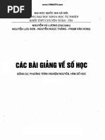 Các bài giảng về số học PDF