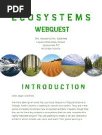 Ecosystem Webquest