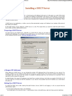 Computer Networkiing - Lesson 8 - Installing A DHCP Server
