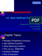 C++ Programming: 11. User-Defined Functions