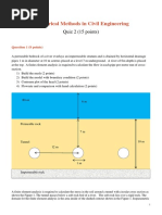 Numerical Methods in Civil Engineering: Quiz 2 (15 Points)