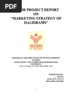 Minor Project Report On Haldirams