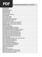 Lista de Equipamentos e Instrumentais - Astus Medical