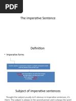 The Imperative Sentence