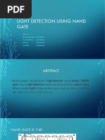 Light Detector Using Nand Gate