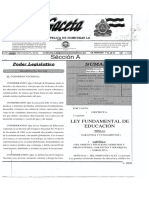 HND91078 Ley Fundamental de Educacion