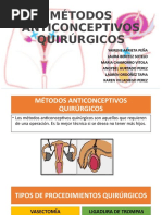 Métodos Anticonceptivos Quirúrgicos