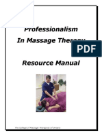 Professionalism in Massage Therapy Resource Manual PDF