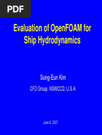 Evaluation of Openfoam For Ship Hydrodynamics: Sung-Eun Kim