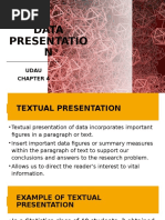 Chapter 4 UDAU - DATA PRESENTATION