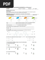 Ev. Matematica 5° B Fracciones U-3