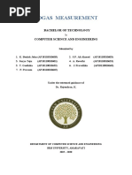 Biogas Measurement: Bachelor of Technology Computer Science and Engineering