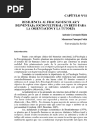 Resiliencia Al Fracaso Escolar y Desventaja Sociocultural - Un Reto para La Orientación y La Tutoría