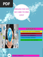 English For Scie Nce and Techno Logy