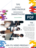 Tips Membuat Video Produk Dengan Smartphone