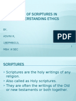 Role of Scriptures in Understanding Ethics