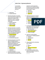 Module 5 Quiz Engineering Materials