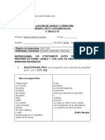 Evaluacion Lirica 8vo