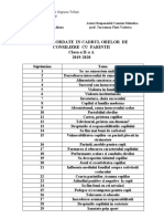 Consiliere Parinti Clasa A II-a