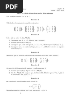 Série D'exercices Sur Les Determinants PDF