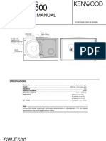 Service Manual: Sub Woofer System