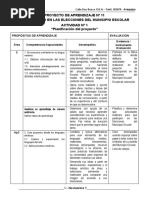 4° Noviembre - Proyecto Sesiones