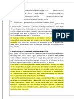 Atividade - 02 Projeto de - Vida