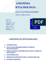 Anestesia en Oftalmo