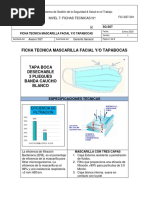 FIC SST 001 Ficha Tecnica Mascarilla Facial PDF